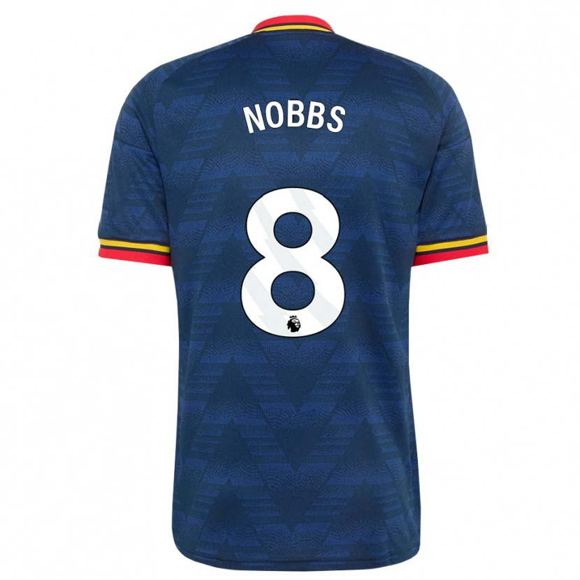 Danxen Kvinnor Nobbs #8 Midnattsblå Gul Röd Bortatröja Matchtröjor 2026/27 Tröjor T-Tröja