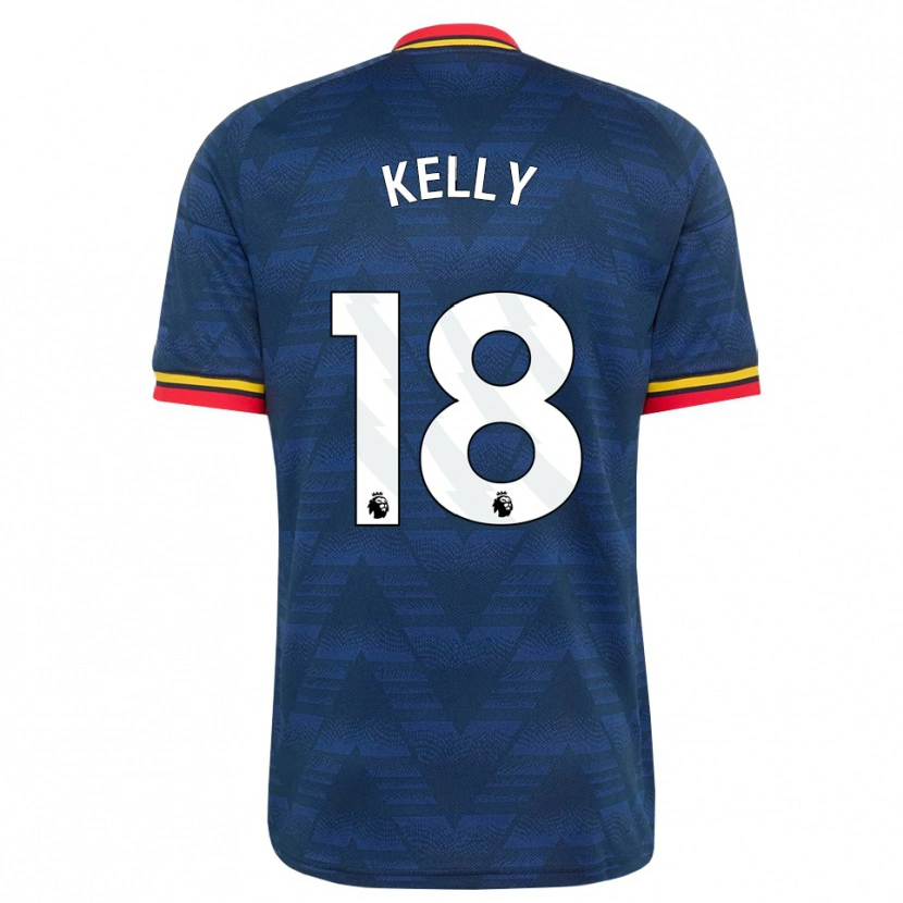 Danxen Kvinnor Chloe Kelly #18 Midnattsblå Gul Röd Bortatröja Matchtröjor 2026/27 Tröjor T-Tröja