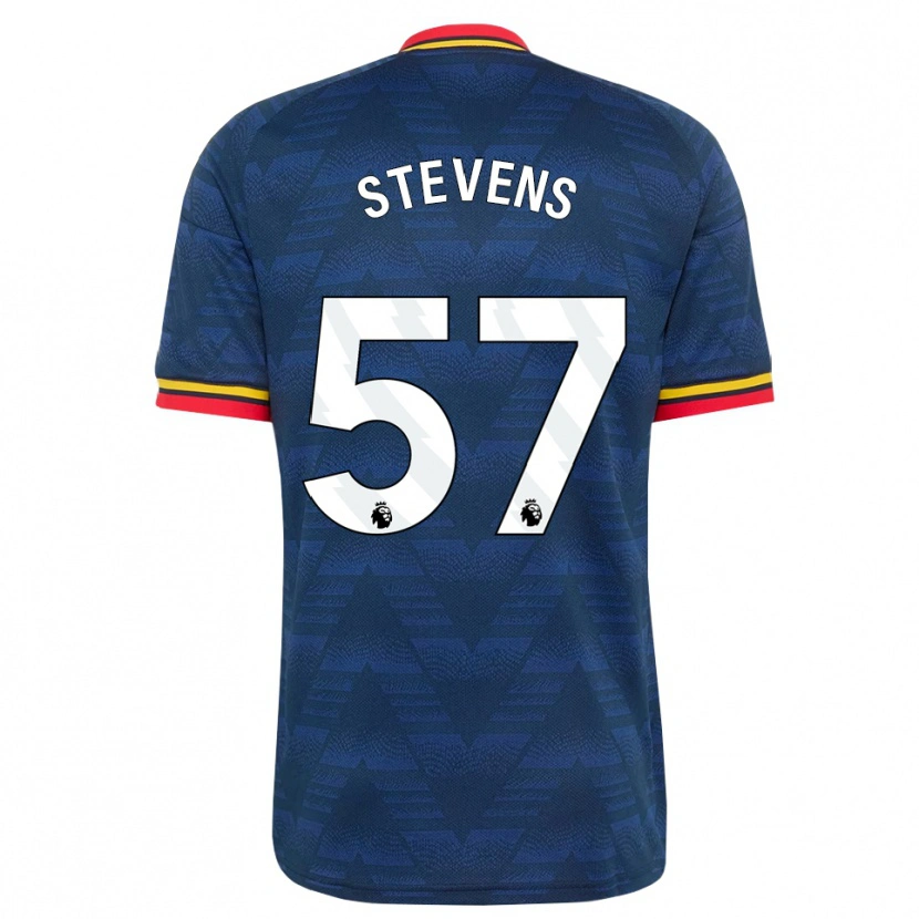 Danxen Kvinnor Archie Stevens #57 Midnattsblå Gul Röd Bortatröja Matchtröjor 2026/27 Tröjor T-Tröja