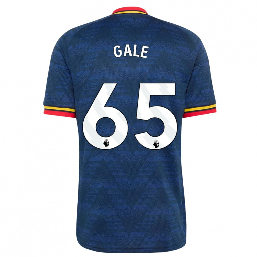 Danxen Kvinnor Jessie Gale #65 Midnattsblå Gul Röd Bortatröja Matchtröjor 2026/27 Tröjor T-Tröja