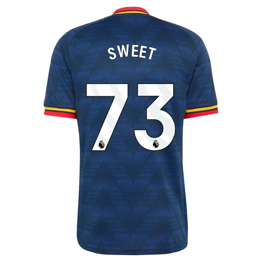 Danxen Kvinnor James Sweet #73 Midnattsblå Gul Röd Bortatröja Matchtröjor 2026/27 Tröjor T-Tröja