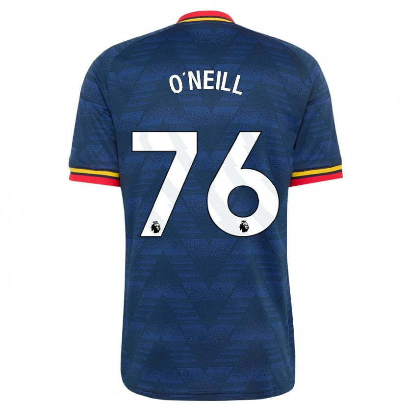 Danxen Kvinnor Ceadach O'neill #76 Midnattsblå Gul Röd Bortatröja Matchtröjor 2026/27 Tröjor T-Tröja