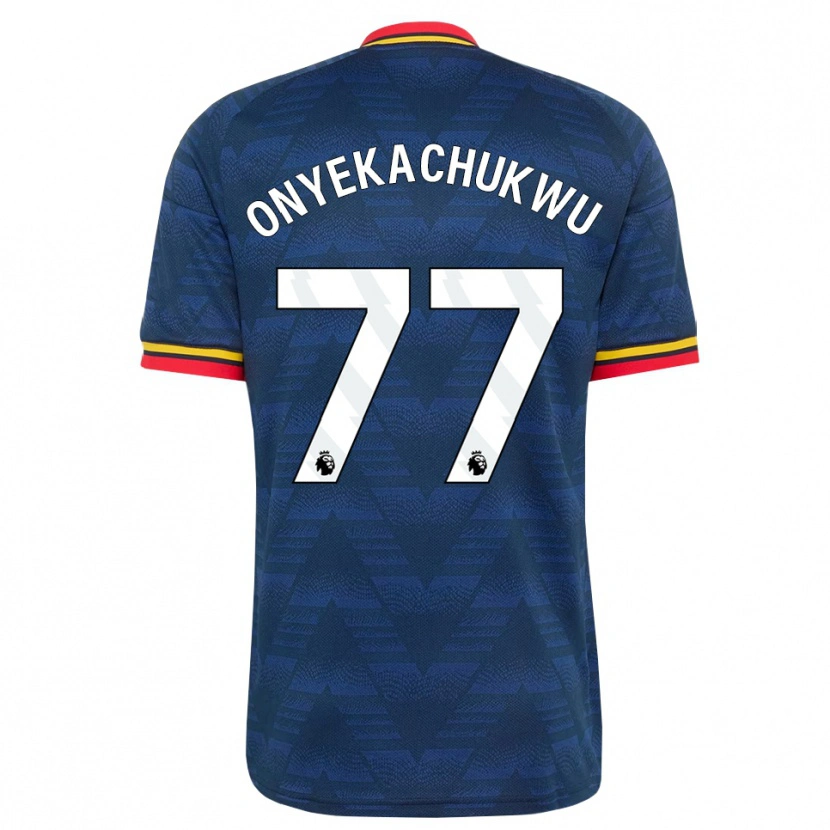 Danxen Kvinnor Samuel Onyekachukwu #77 Midnattsblå Gul Röd Bortatröja Matchtröjor 2026/27 Tröjor T-Tröja