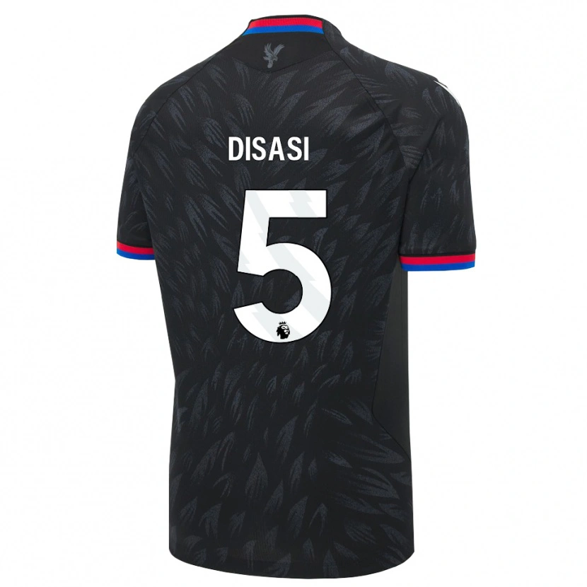 Danxen Kvinnor Axel Disasi #5 Svart Blå Röd Bortatröja Matchtröjor 2026/27 Tröjor T-Tröja