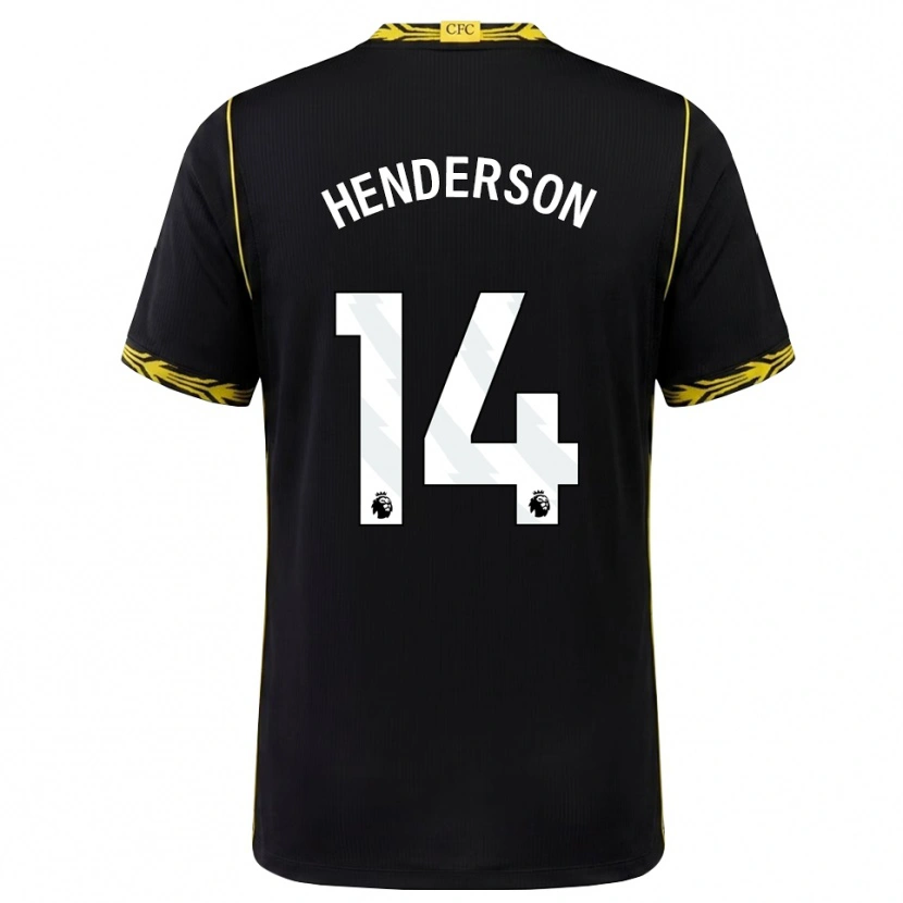 Danxen Kvinnor Jordan Henderson #14 Svart Gul Bortatröja Matchtröjor 2026/27 Tröjor T-Tröja