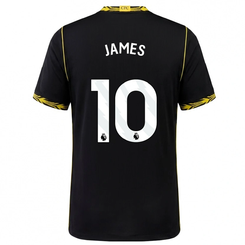 Danxen Kvinnor Lauren James #10 Svart Gul Bortatröja Matchtröjor 2026/27 Tröjor T-Tröja
