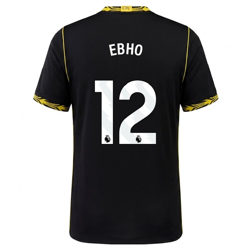 Danxen Kvinnor Riley Ebho #12 Svart Gul Bortatröja Matchtröjor 2026/27 Tröjor T-Tröja