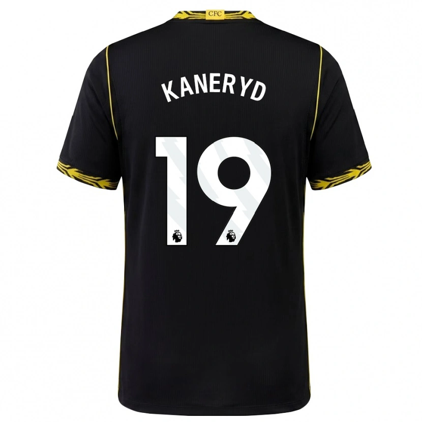 Danxen Kvinnor Johanna Rytting Kaneryd #19 Svart Gul Bortatröja Matchtröjor 2026/27 Tröjor T-Tröja