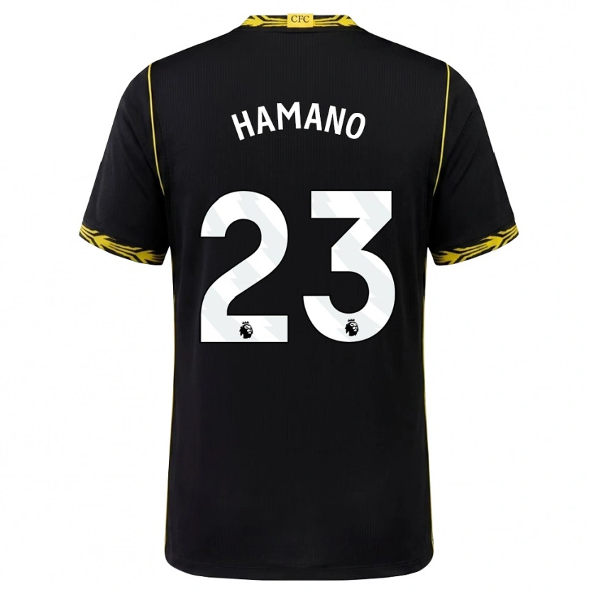 Danxen Kvinnor Maika Hamano #23 Svart Gul Bortatröja Matchtröjor 2026/27 Tröjor T-Tröja