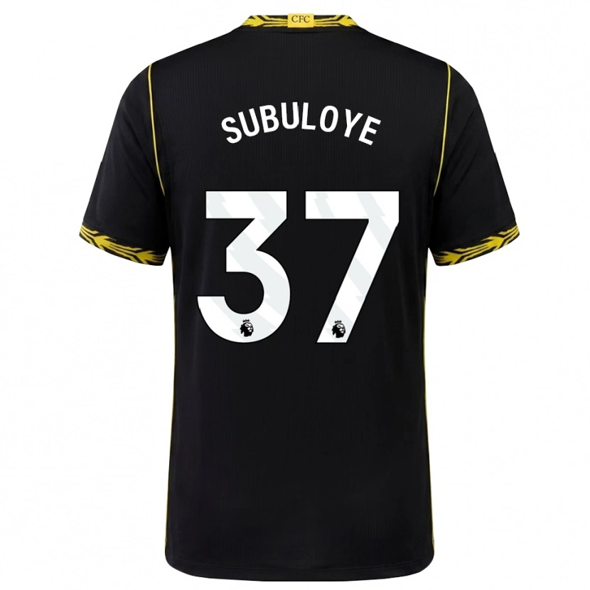Danxen Kvinnor Olutayo Subuloye #37 Svart Gul Bortatröja Matchtröjor 2026/27 Tröjor T-Tröja