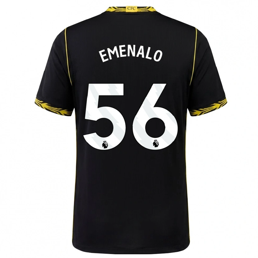 Danxen Kvinnor Landon Emenalo #56 Svart Gul Bortatröja Matchtröjor 2026/27 Tröjor T-Tröja