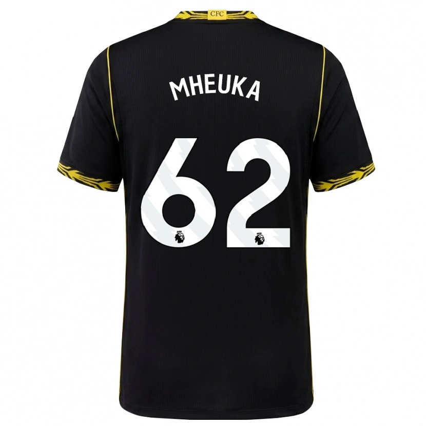 Danxen Kvinnor Shumaira Mheuka #62 Svart Gul Bortatröja Matchtröjor 2026/27 Tröjor T-Tröja