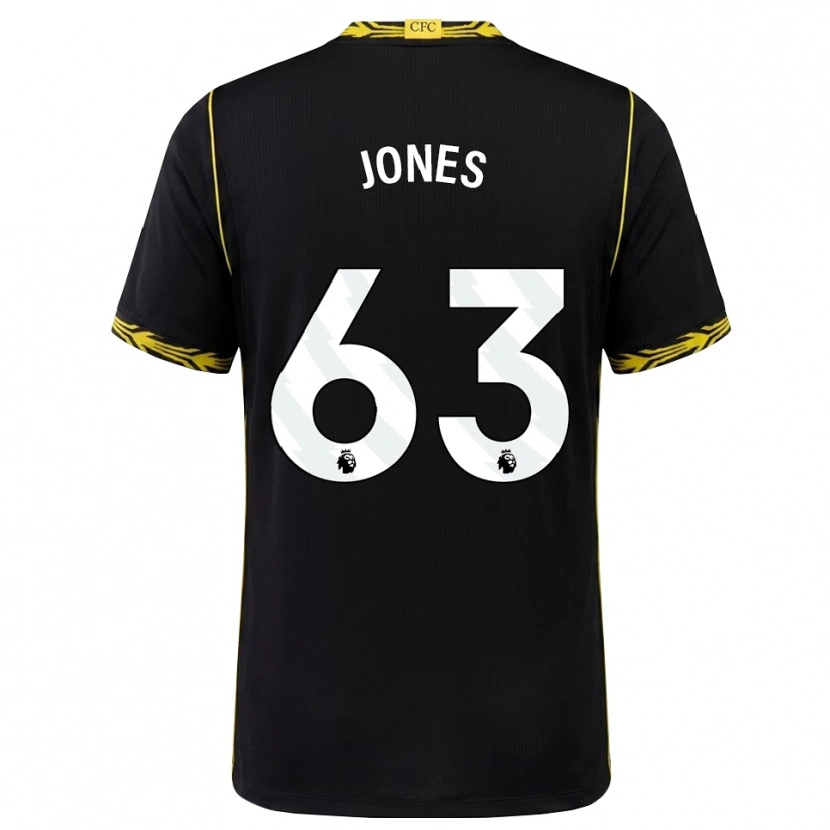 Danxen Kvinnor Vera Jones #63 Svart Gul Bortatröja Matchtröjor 2026/27 Tröjor T-Tröja