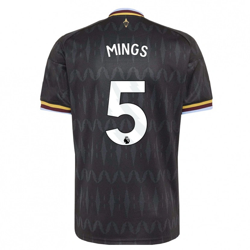 Danxen Kvinnor Tyrone Mings #5 Kornblå Svart Gul Bortatröja Matchtröjor 2026/27 Tröjor T-Tröja