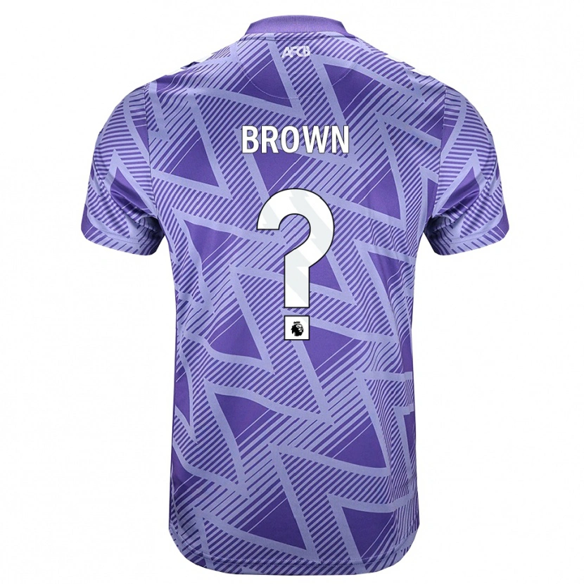 Danxen Kvinnor Lewis Brown #0 Blek Violettröd Vit Bortatröja Matchtröjor 2026/27 Tröjor T-Tröja