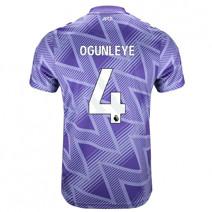 Danxen Kvinnor Malachi Ogunleye #4 Blek Violettröd Vit Bortatröja Matchtröjor 2026/27 Tröjor T-Tröja