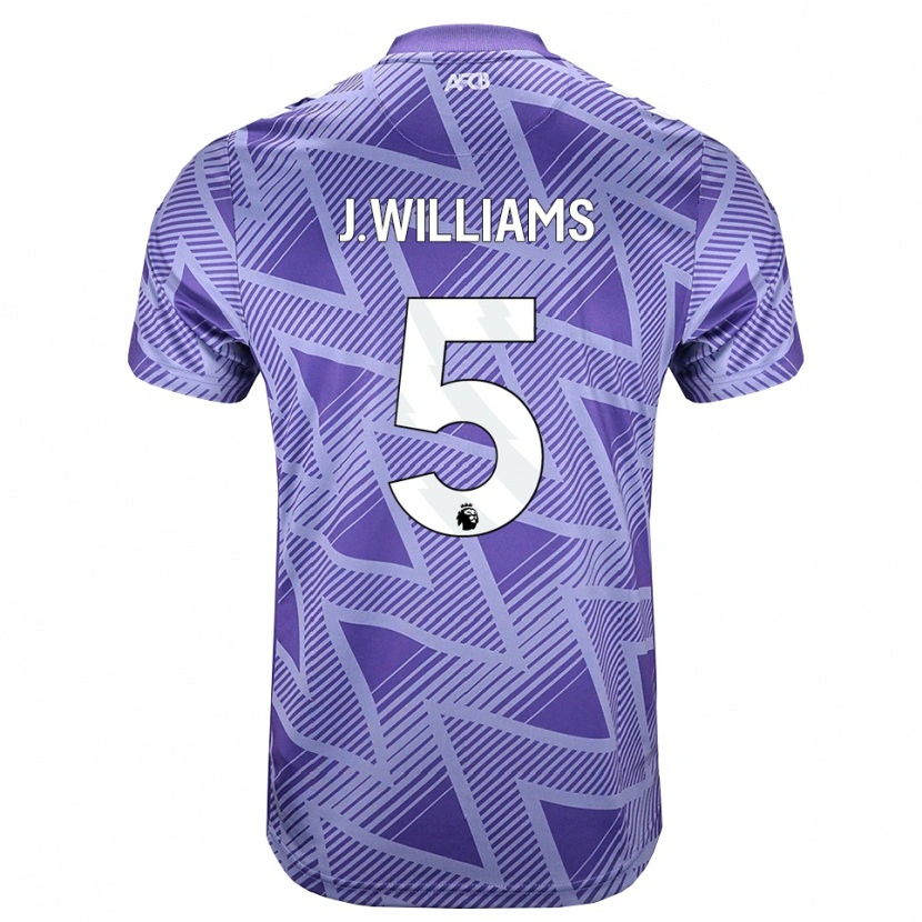 Danxen Kvinnor Jay Williams #5 Blek Violettröd Vit Bortatröja Matchtröjor 2026/27 Tröjor T-Tröja