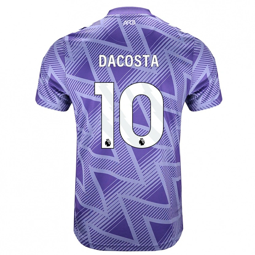 Danxen Kvinnor Michael Dacosta #10 Blek Violettröd Vit Bortatröja Matchtröjor 2026/27 Tröjor T-Tröja