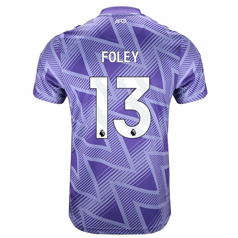 Danxen Kvinnor Erin Foley #13 Blek Violettröd Vit Bortatröja Matchtröjor 2026/27 Tröjor T-Tröja