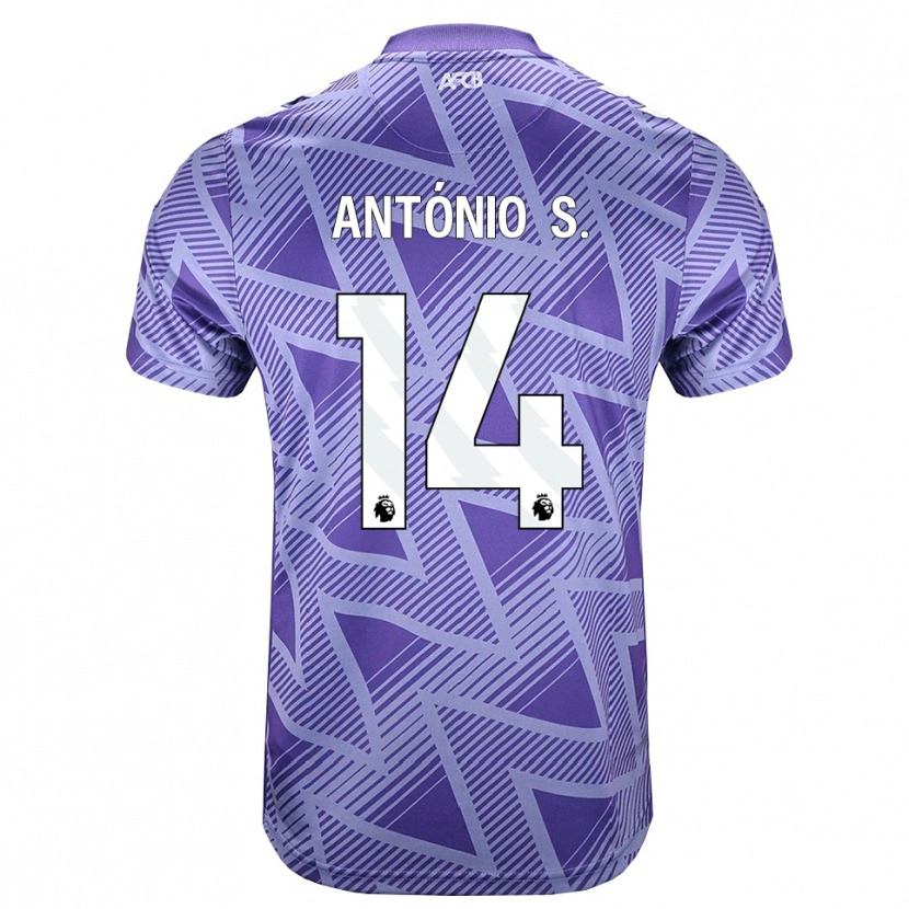 Danxen Kvinnor António Silva #14 Blek Violettröd Vit Bortatröja Matchtröjor 2026/27 Tröjor T-Tröja