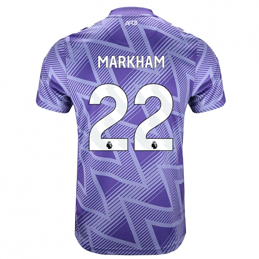 Danxen Kvinnor Jenna Markham #22 Blek Violettröd Vit Bortatröja Matchtröjor 2026/27 Tröjor T-Tröja