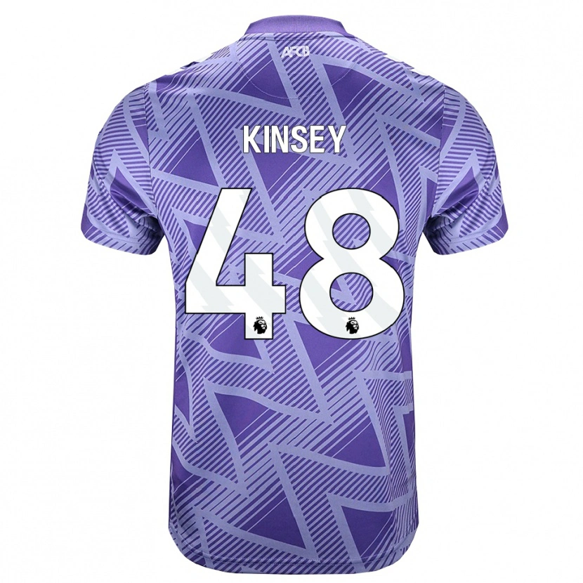 Danxen Kvinnor Max Kinsey #48 Blek Violettröd Vit Bortatröja Matchtröjor 2026/27 Tröjor T-Tröja