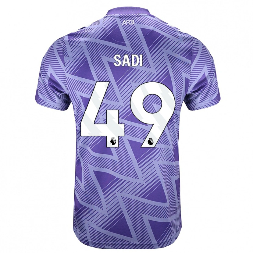 Danxen Kvinnor Dominic Sadi #49 Blek Violettröd Vit Bortatröja Matchtröjor 2026/27 Tröjor T-Tröja