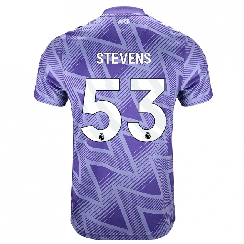 Danxen Kvinnor Charlie Stevens #53 Blek Violettröd Vit Bortatröja Matchtröjor 2026/27 Tröjor T-Tröja