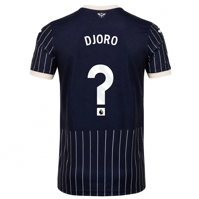 Danxen Kvinnor Josh Djoro #0 Svart Vit Bortatröja Matchtröjor 2026/27 Tröjor T-Tröja