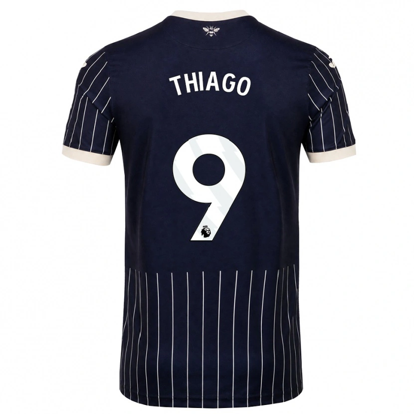 Danxen Kvinnor Igor Thiago #9 Svart Vit Bortatröja Matchtröjor 2026/27 Tröjor T-Tröja
