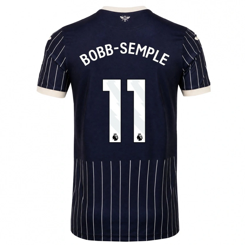 Danxen Kvinnor Domeiro Bobb-Semple #11 Svart Vit Bortatröja Matchtröjor 2026/27 Tröjor T-Tröja