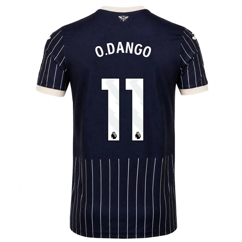 Danxen Kvinnor Dango Ouattara #11 Svart Vit Bortatröja Matchtröjor 2026/27 Tröjor T-Tröja