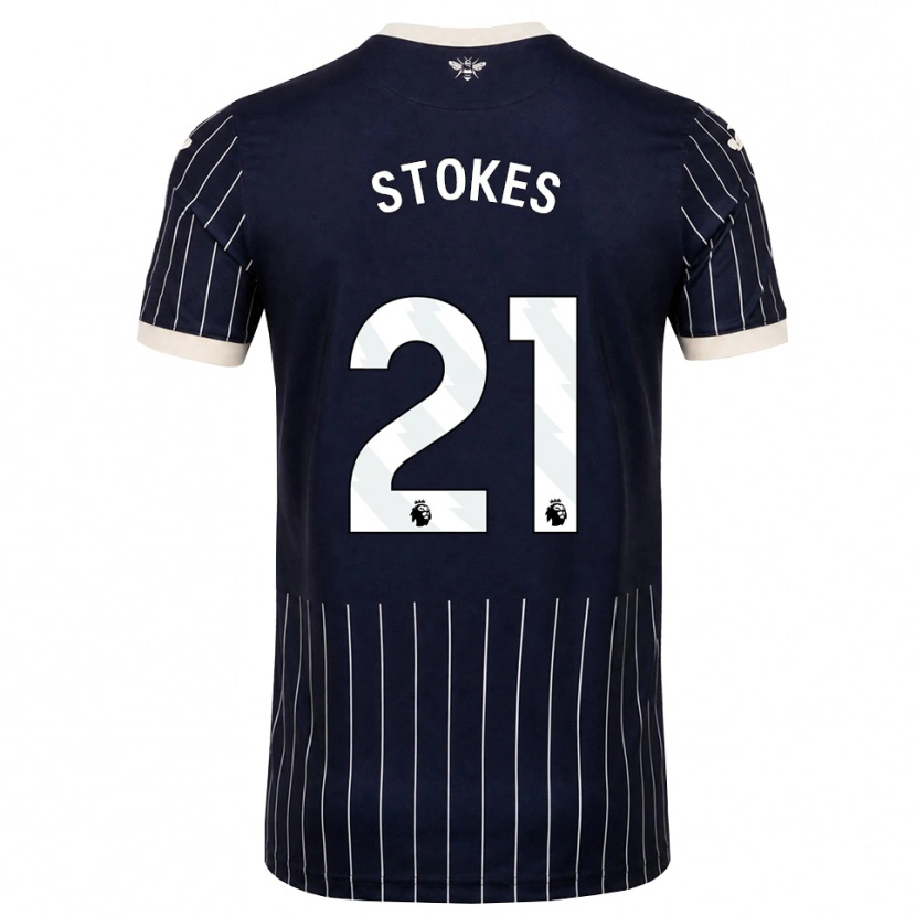 Danxen Kvinnor Aidan Stokes #21 Svart Vit Bortatröja Matchtröjor 2026/27 Tröjor T-Tröja