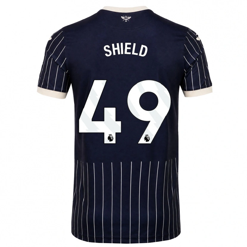 Danxen Kvinnor Ollie Shield #49 Svart Vit Bortatröja Matchtröjor 2026/27 Tröjor T-Tröja