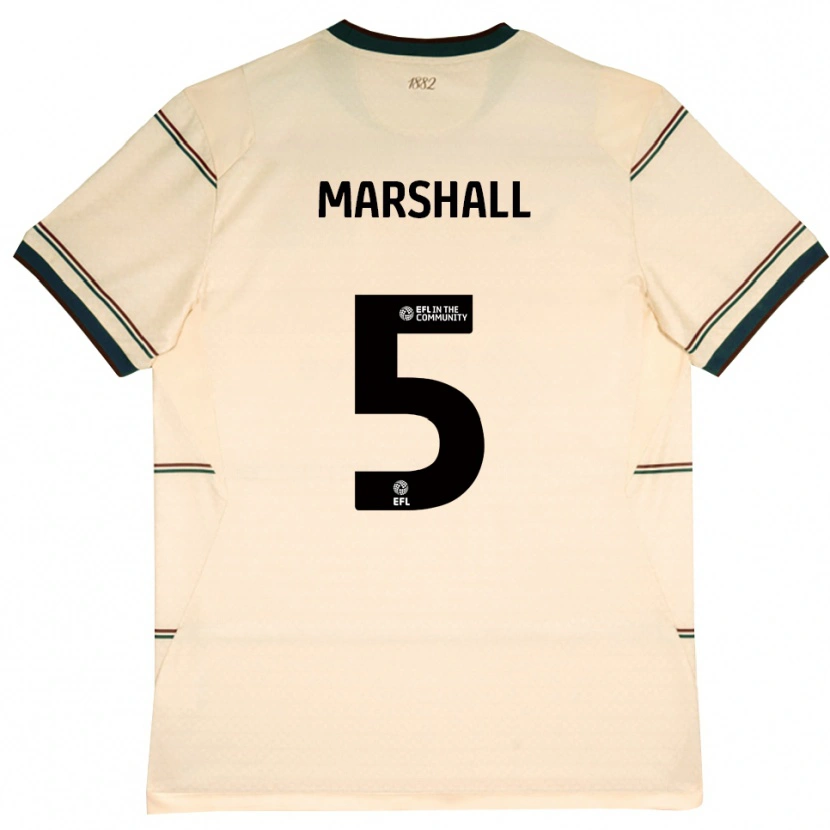 Danxen Kvinnor Georgia Marshall #5 Beige Vinröd Bortatröja Matchtröjor 2026/27 Tröjor T-Tröja