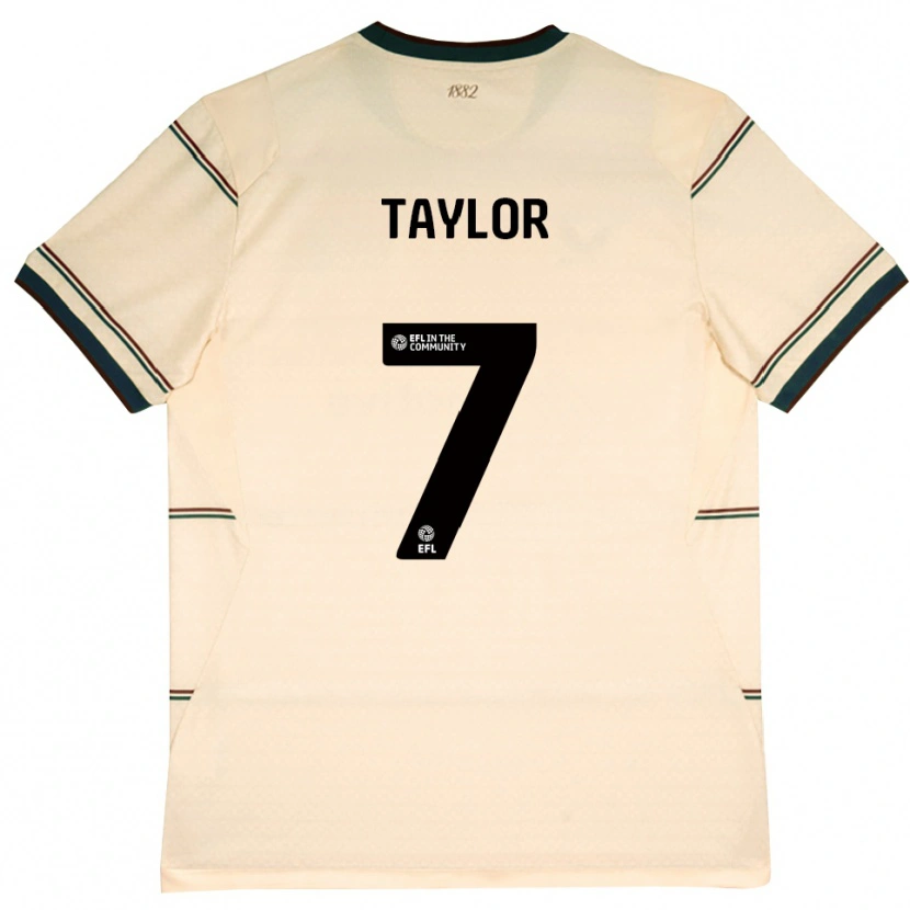 Danxen Kvinnor Warren Taylor #7 Beige Vinröd Bortatröja Matchtröjor 2026/27 Tröjor T-Tröja