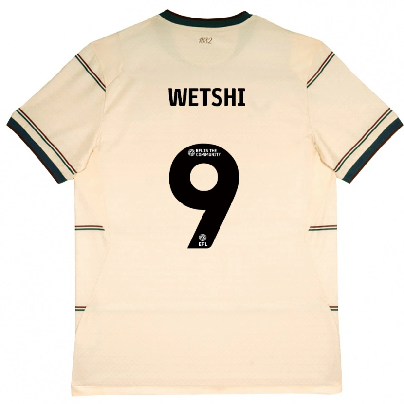 Danxen Kvinnor Benji Wetshi #9 Beige Vinröd Bortatröja Matchtröjor 2026/27 Tröjor T-Tröja