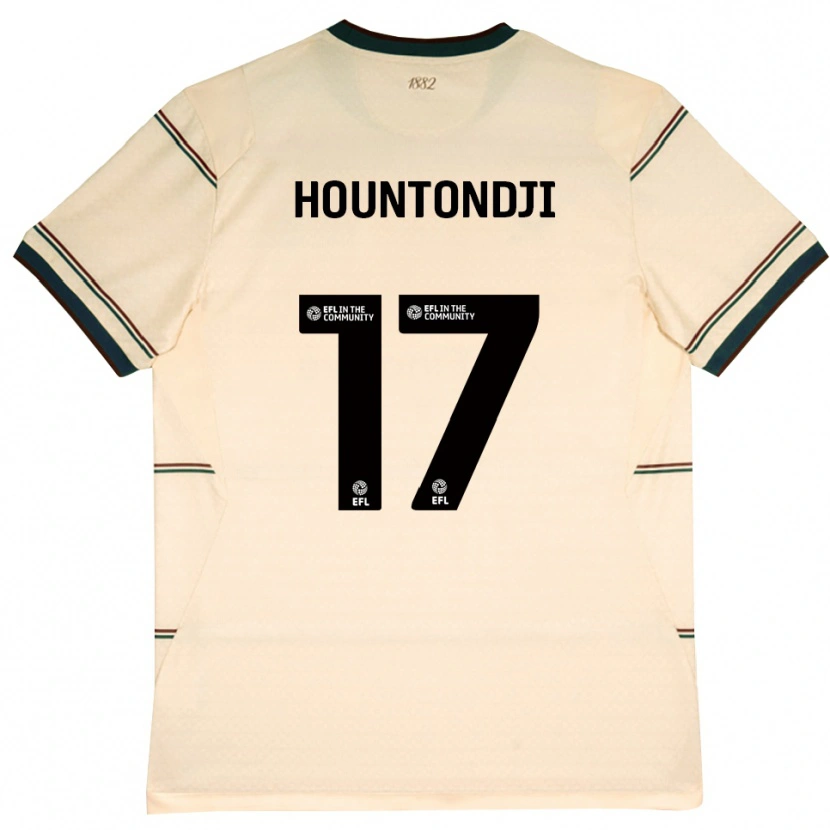 Danxen Kvinnor Andréas Hountondji #17 Beige Vinröd Bortatröja Matchtröjor 2026/27 Tröjor T-Tröja