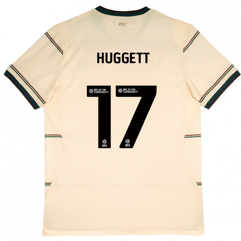 Danxen Kvinnor Aiden Huggett #17 Beige Vinröd Bortatröja Matchtröjor 2026/27 Tröjor T-Tröja