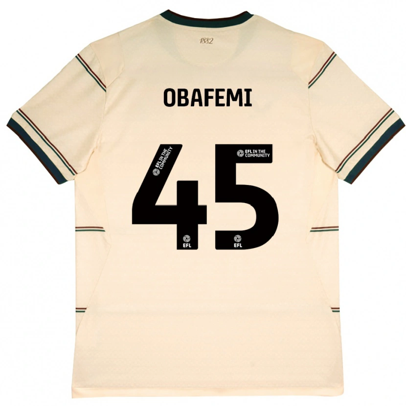 Danxen Kvinnor Michael Obafemi #45 Beige Vinröd Bortatröja Matchtröjor 2026/27 Tröjor T-Tröja
