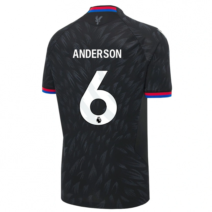 Danxen Kvinnor Raihaan Anderson #6 Svart Blå Röd Bortatröja Matchtröjor 2026/27 Tröjor T-Tröja
