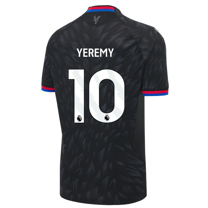 Danxen Kvinnor Yéremy Pino #10 Svart Blå Röd Bortatröja Matchtröjor 2026/27 Tröjor T-Tröja