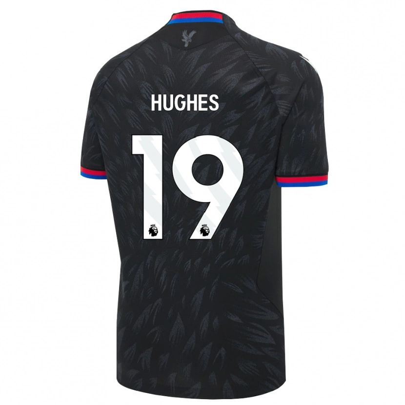 Danxen Kvinnor Will Hughes #19 Svart Blå Röd Bortatröja Matchtröjor 2026/27 Tröjor T-Tröja