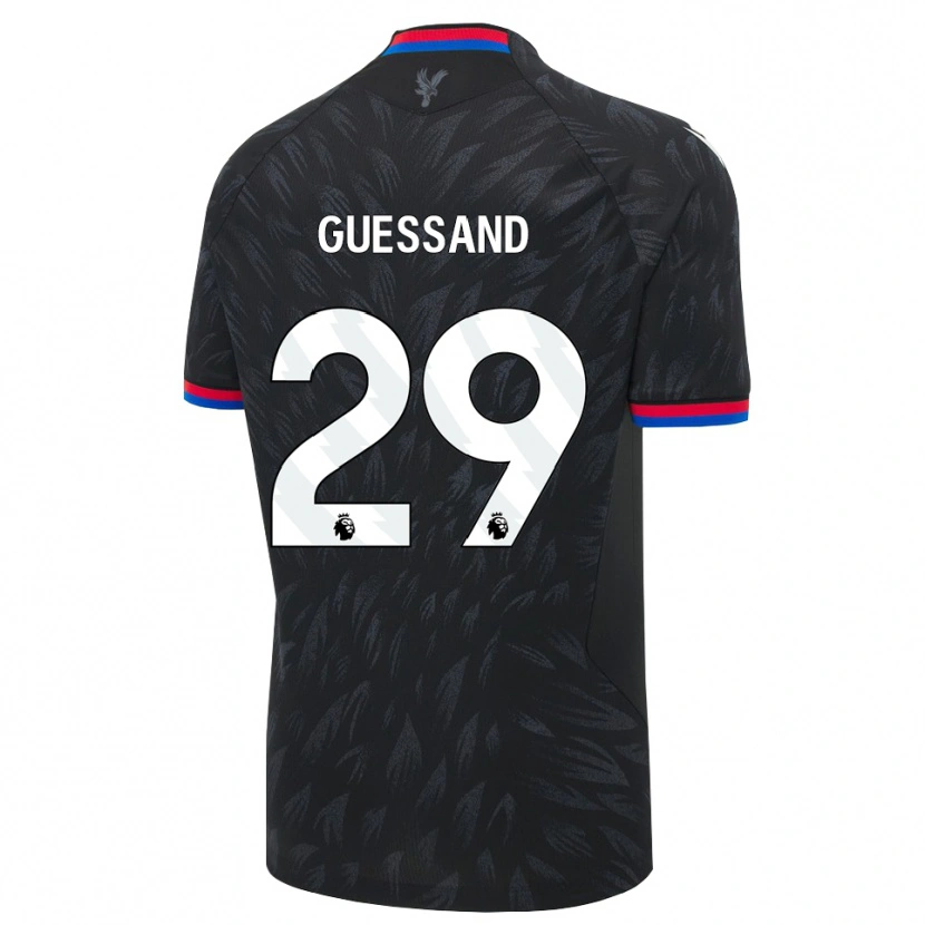 Danxen Kvinnor Evann Guessand #29 Svart Blå Röd Bortatröja Matchtröjor 2026/27 Tröjor T-Tröja