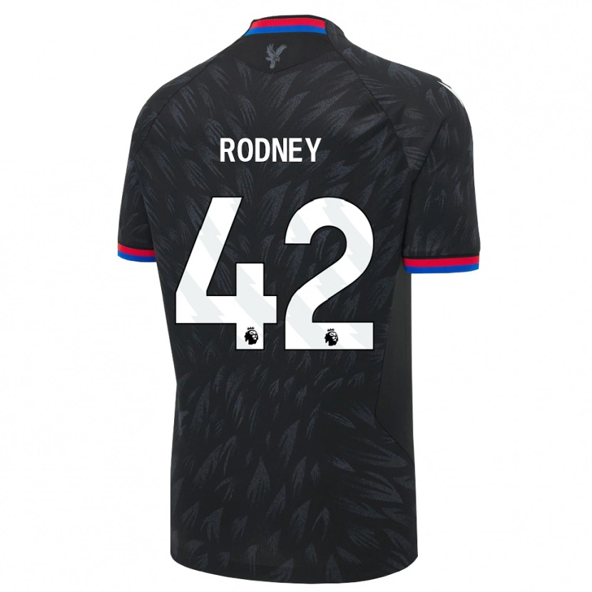 Danxen Kvinnor Kaden Rodney #42 Svart Blå Röd Bortatröja Matchtröjor 2026/27 Tröjor T-Tröja