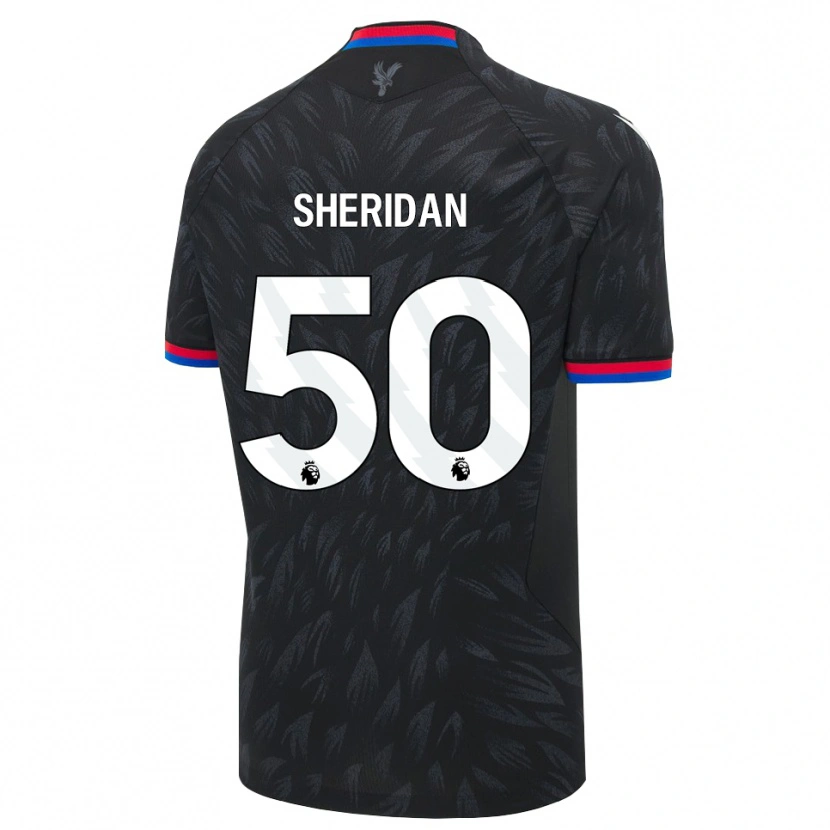 Danxen Kvinnor Joe Sheridan #50 Svart Blå Röd Bortatröja Matchtröjor 2026/27 Tröjor T-Tröja