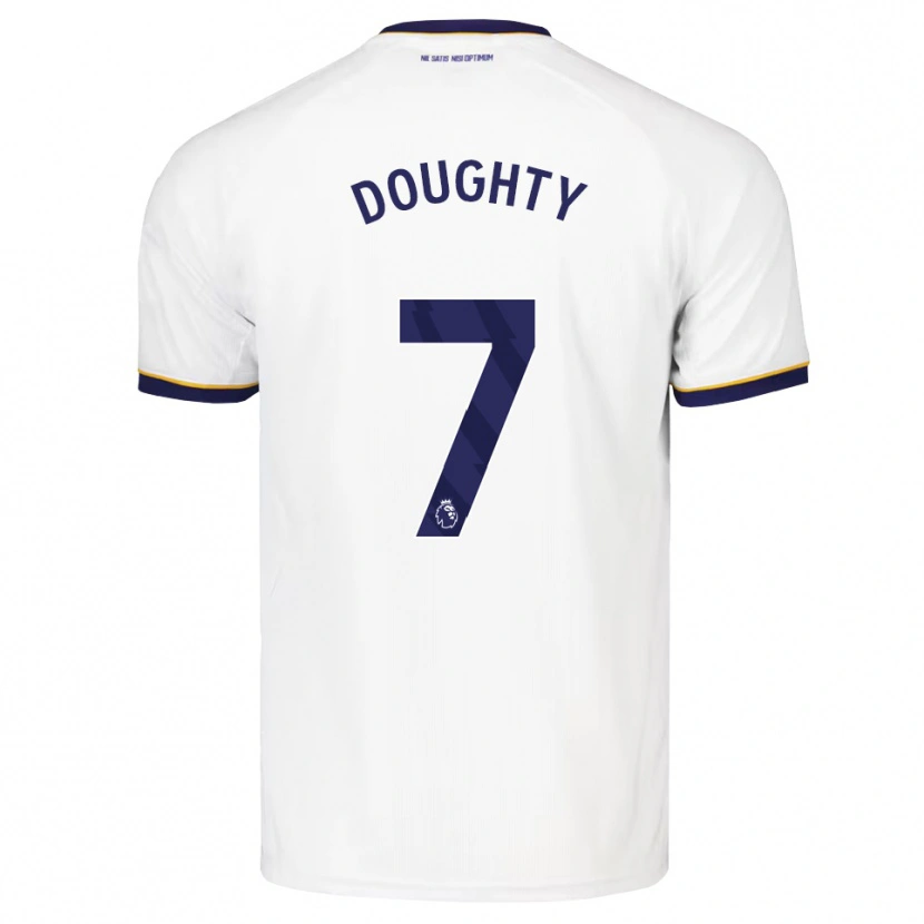 Danxen Kvinnor Jake Doughty #7 Midnattsblå Vit Gul Bortatröja Matchtröjor 2026/27 Tröjor T-Tröja