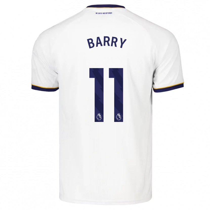 Danxen Kvinnor Thierno Barry #11 Midnattsblå Vit Gul Bortatröja Matchtröjor 2026/27 Tröjor T-Tröja