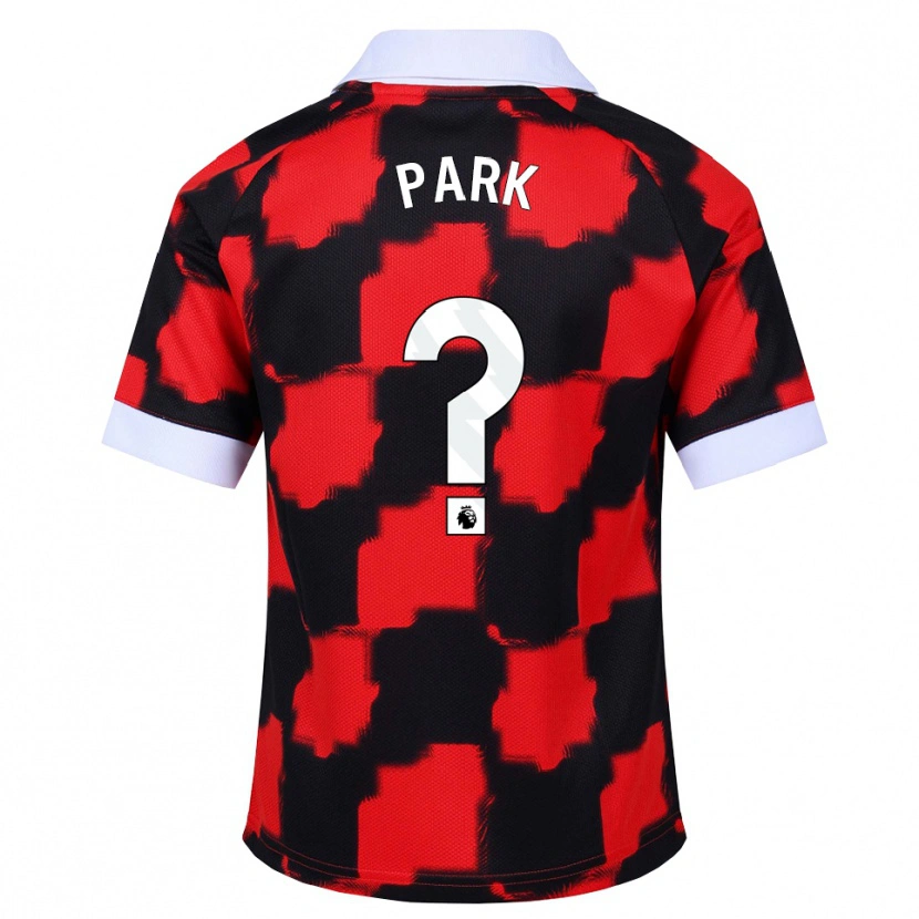 Danxen Kvinnor Damon Park #0 Röd Vit Svart Bortatröja Matchtröjor 2026/27 Tröjor T-Tröja