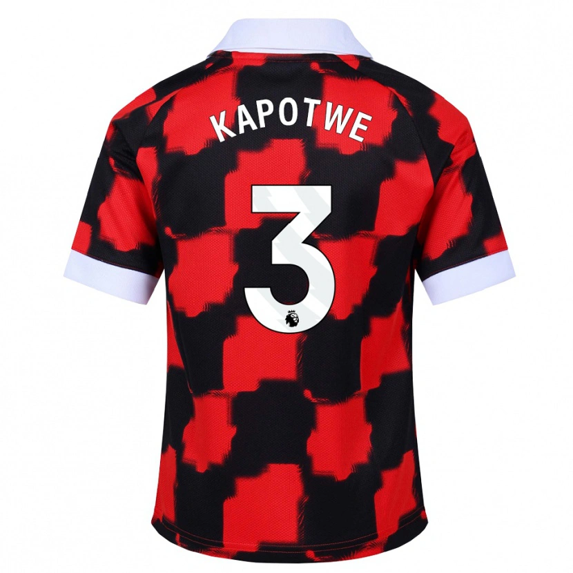 Danxen Kvinnor Chase Kapotwe #3 Röd Vit Svart Bortatröja Matchtröjor 2026/27 Tröjor T-Tröja